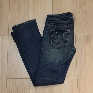 True Religion distressed Jeans 👖 straight cut Sz 25